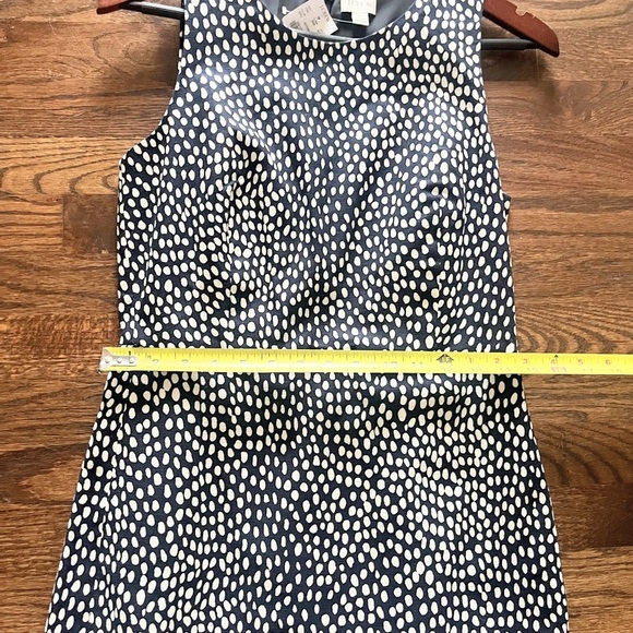 J. Crew Navy and White Basketweave “Oncilla” Sleeveless Sheath - Picture 11 of 12